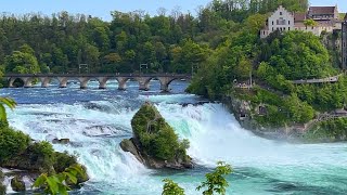 Visit Rhine Falls Switzerland 4K  Amazing Waterfall on the Earth [upl. by Van720]