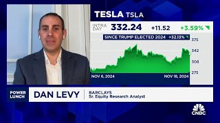 Easing regulation doesnt solve all for Tesla says Barclays Dan Levy [upl. by Tebasile189]