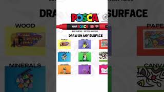 HOW TO USE POSCA MARKER SET OF 15 MEDIUM MARKERS ART SUPPLIES FABRIC PAINT  AMAZON FINDS [upl. by Nirroc]