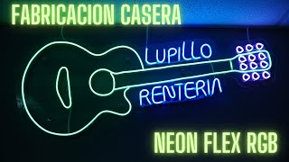 Como Hacer Un Letrero De Led Neón Flex RGB [upl. by Cammy]