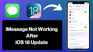 iMessage Not Working After iOS 18 Update  Troubleshooting [upl. by Aynom]