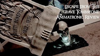 Escape From The Grave Tombstone Animatronic Review  Spirit Halloween 2016 [upl. by Pell]