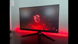 MSI Optix G242 1ms 24quot AMD Freesync IPS Gaming Monitor  Unboxing and Review [upl. by Vanda]