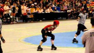 WFTDA Uproar on the Lakeshore Suzy Hotrod jamming for Gotham [upl. by Petulia539]