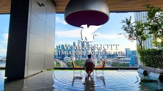 【シンガポール一望の超絶景のプール】『JWマリオットシンガポールサウスビーチ』プレミアツイン宿泊記 [upl. by Settera72]