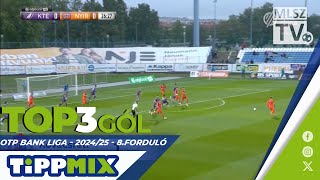 TOP 3 GÓL – 8 forduló  OTP Bank Liga  20242025 [upl. by Perreault951]