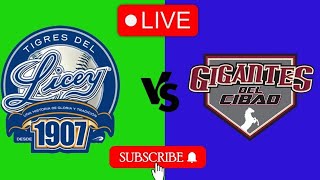 Tigres del Licey VS Gigantes del Cibao resultado del resultado en vivo del partido de béisbol 2024 [upl. by Esinehc751]