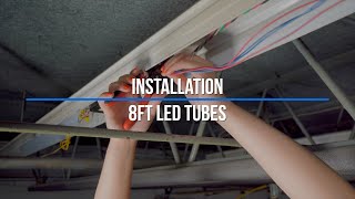 Convert 8ft Fluorescent Fixtures to LED [upl. by Gamaliel]