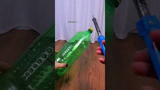 Plastic bottle recycling Simple flower pot from plstic bottle diy ideas home recycle craft [upl. by Haskel867]