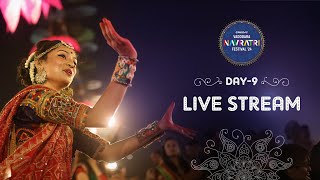 Vadodara Navratri Festival 2024  Navratri Nonstop Garba Live  Day 9 [upl. by Pelson]