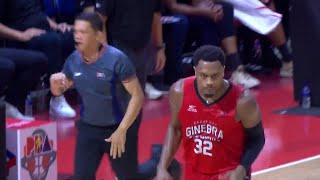 Justin Brownlee WAXES HOT FROM LONG RANGE for Ginebra vs Meralco 🥵  PBA Season 49 Governors Cup [upl. by Sadoc]