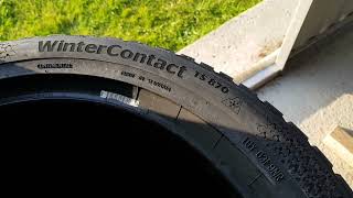 Continental WinterContact TS870 Extra Load Sidewall 22545R17 94V XL [upl. by Atiuqad]