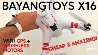 BAYANGTOYS X16 GPS Drone  NEW PILOT REVIEW [upl. by Etep]