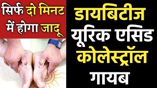 Amazing Massage Technique For DIABETES Uric acid Cholesterol amp DIGESTION Problems Control SUGAR [upl. by Dnalyr]