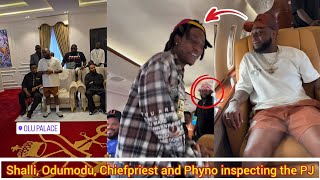 Davido let Phyno amp Shallipopi insult Wizkid as they tour the Bombardier Global before visit to Olu [upl. by Earased]