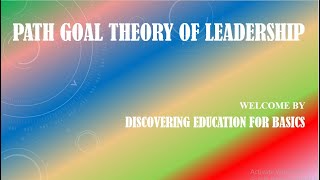 Path Goal Theory of Leadership In Bengali [upl. by Ijok]