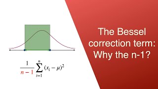 Why do we divide by n1 to estimate the variance A visual tour through Bessel correction [upl. by Shanon]