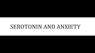 STAHLS  CH 9  PART 6  SEROTONIN AND ANXIETY  psychiatrypsychopharmacology [upl. by Behlke]