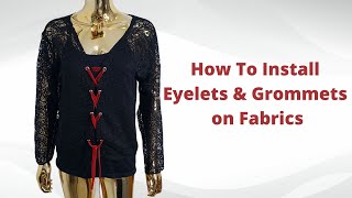 How to Install Eyelets and Grommets on Fabric [upl. by Mosier155]