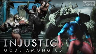 Injustice Gods Among Us  Grabs amp Interactables Only Killer CrocAtomRiddler Mod [upl. by Hebe]