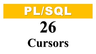 PLSQL tutorial 26 Introduction to PLSQL Cursor in Oracle Database By Manish Sharma [upl. by Man]