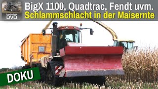 DOKU Schlammschlacht in der Maisernte  Bullentreffen 5  Bigx 1100 Fendt uvm [upl. by Casanova]