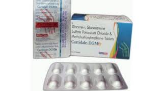 Cartidale DGM Tablets Diacerein Glucosamine Sulfate Potassium Chloride amp Methylsulfonylmethane [upl. by Nirraj]