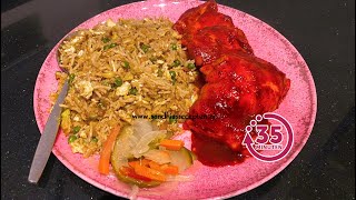 🍷🍴 Chinese nasi met vers gegrilde kip [upl. by Elianora]