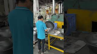 Polishing process of barbecue grill accessories machine process factory manufacturing grill [upl. by Selia]