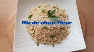 Riz choufleur  Riz cétogène [upl. by Alan]