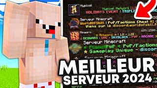 TOP 3 MEILLEUR serveurs Minecraft GRATUITS en 2024 [upl. by Nomor]