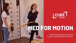 Sportmedizinisches Training an Wand und Cube  Cube Sports bei MED FOR MOTION in Köln [upl. by Nylecoj]