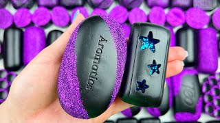 BLACKBERRY★Clay cracking★Soap boxes with glitter and foam★Cutting cubes★ [upl. by Isahella]