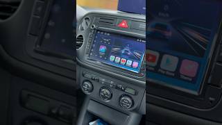 Install carplay radio android Volkswagen Tiguan with reverse camera original oem [upl. by Kenrick]