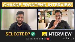 35 Years Experienced Best Javascript Interview  Chakde Frontend Interview EP  02 [upl. by Newton618]