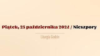 Nieszpory  25 października 2024 [upl. by Guod480]