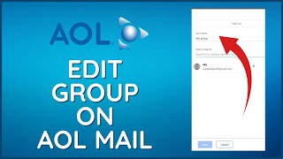 How to Edit Group on AOL Mail 2024 [upl. by Terrilyn]