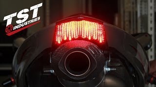 2005 2006 Kawasaki Ninja ZX6R  636 Programmable Sequential Integrated Taillight by TST Industries [upl. by Hippel]