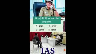 IQ test hindi test upsc ias guddoosir knowledge education trendingshorts shortvideo gksir [upl. by Ahsenev]