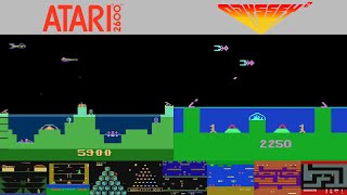 All Atari 2600 Vs Magnavox Odyssey 2 Games Compared Side By Side [upl. by Aleakcim]