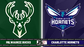 Milwaukee Bucks vs Charlotte Hornets  NBA Live Scoreboard 2024 [upl. by Nabala96]