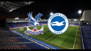 Crystal Palace Vs Brighton Premier League Matchday 18 202324 [upl. by Ennovehs]