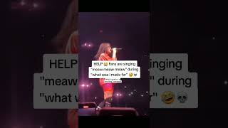 meow meow Billie Eillish concert memes viralvideo [upl. by Surtemed]