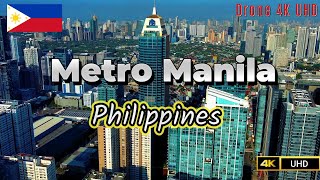 Flying over Metro Manila Philippines [upl. by Idnym597]