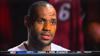 May 21 2014  TNT  Miami Heats LeBron James interviews with Rachel Nichols [upl. by Yrreb75]