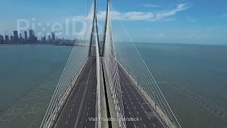 Bandra Worli Sea Link Stock Video [upl. by Dorr825]