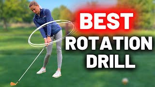 Best ROTATION DRILL for your Backswing and Downswing SUPER SIMPLE [upl. by Ahsie859]