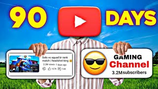 Long gaming uploaded challenge for 90 days  Monetize Challenge 100 real results😨 [upl. by Anavlys]