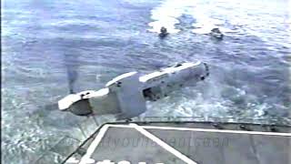 New Footage CH46 Sea Knight Crash on USNS Pecos [upl. by Alesandrini9]