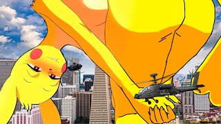 Giantess Pikachu Girl Rampage in City Audio Only [upl. by Bultman]